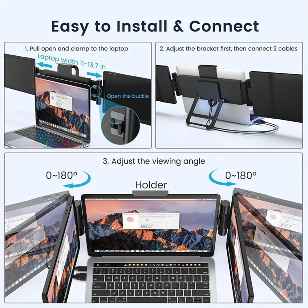 Portable 11.6 Inch HD Monitor with IPS Display 1920*1080 Resolution for Gaming on Raspberry Pi PS3 PS4 Xbox360 SWITCH