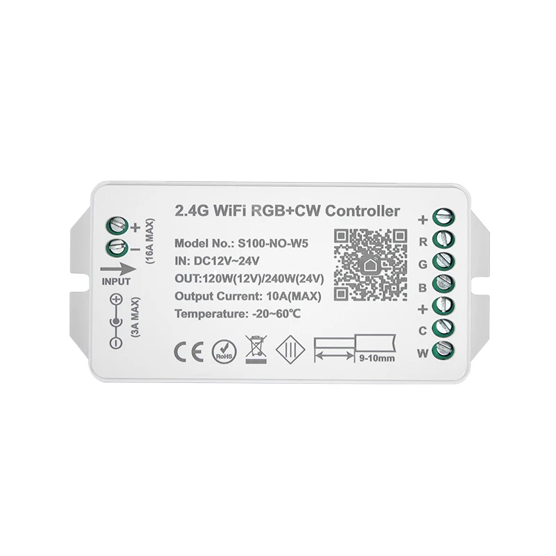 Прямая продажа технология управления PWM универсальный 433 м RF 2 4 г WIFI RGB CW TUYA светодиодный контроллер