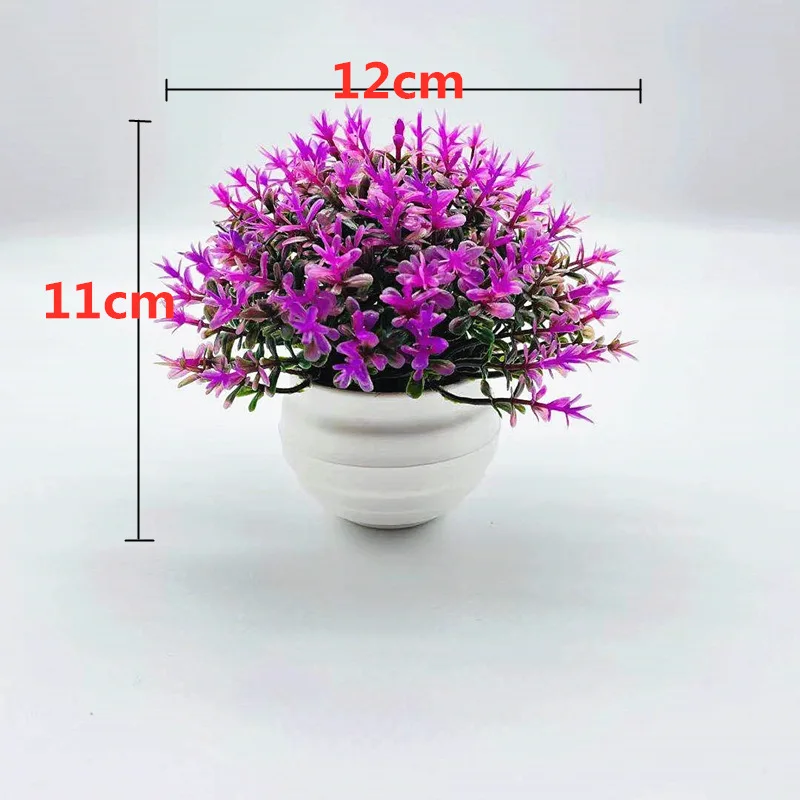 Artificial Plant Pot Ornamental Photo Props Plastic Desktop Fake Grass Plants for Home Decoration