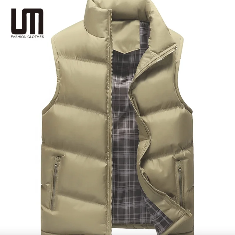 Liu Ming New Trends Men Fashion Winter Fall XXL Plus Size Outerwear Coats Vest Down Puffer Jacket