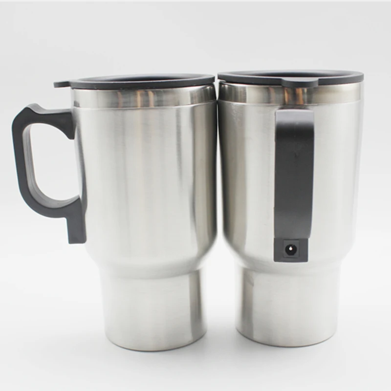 High Quality 12V Car Heating Cup with USB charger Stainless Steel Mug car cup