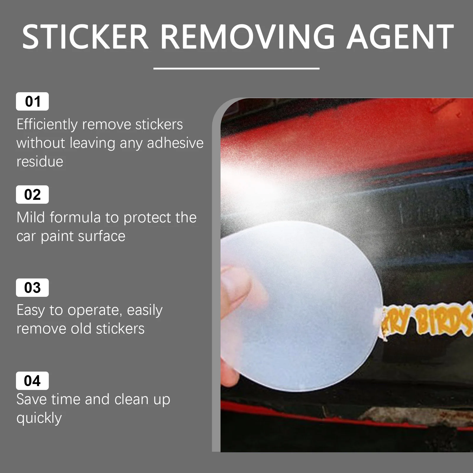 Bestselling HOMONTH mild formula cleaning and dissolving stubborn adhesive multifunctional car paint sticker remover