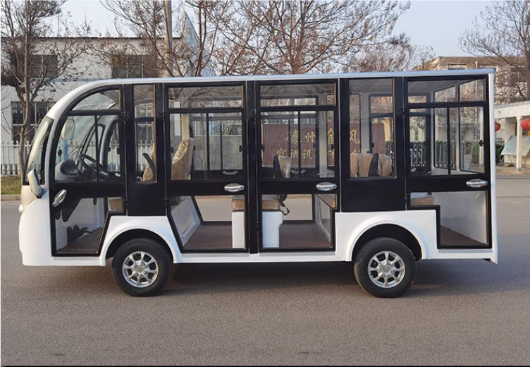 Новый закрытый автобус экскурсионные автобусы со стеклянными дверями внедорожный автомобиль Электрический туристический мини-автобус цена