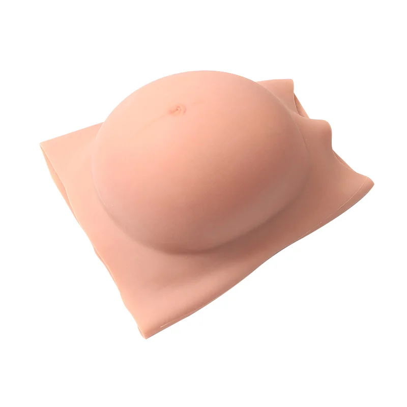 3/6/9 months Fake Pregnancy Belly Artificial Silicone Pregnant Bellies with Shoulder Strap for Costumes Cosplay