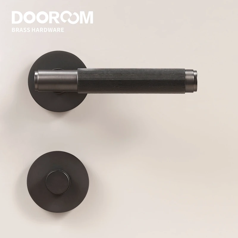  Дверная ручка Dooroom латунный рычаг для внутренней двери спальни ванной комнаты Набор фиксаторов замки приватных проходов трубчатая защелка прямое открытие большого