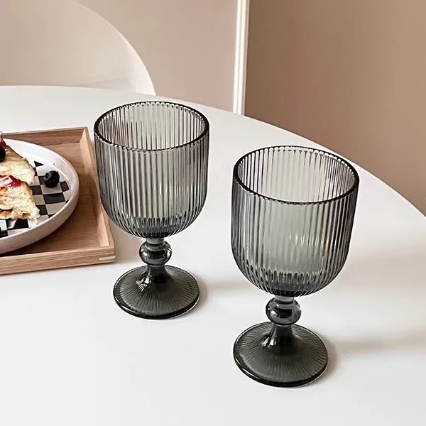 Wholesale european wine goblet for club wedding deco crystal giant embossed red wine cup Highball Glassware