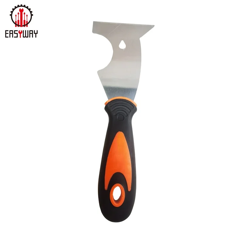 Low Price Sales Tool Spealloy Stainless Steel Paint Scraper Taping Putty Knife Flexible Join Hammer Head Soft Grip Handle