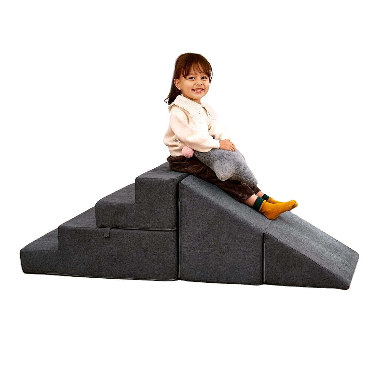 Soft Toddler Climbing Toys Indoor Play set toddler Foam Climbing Blocks with Slide Stairs