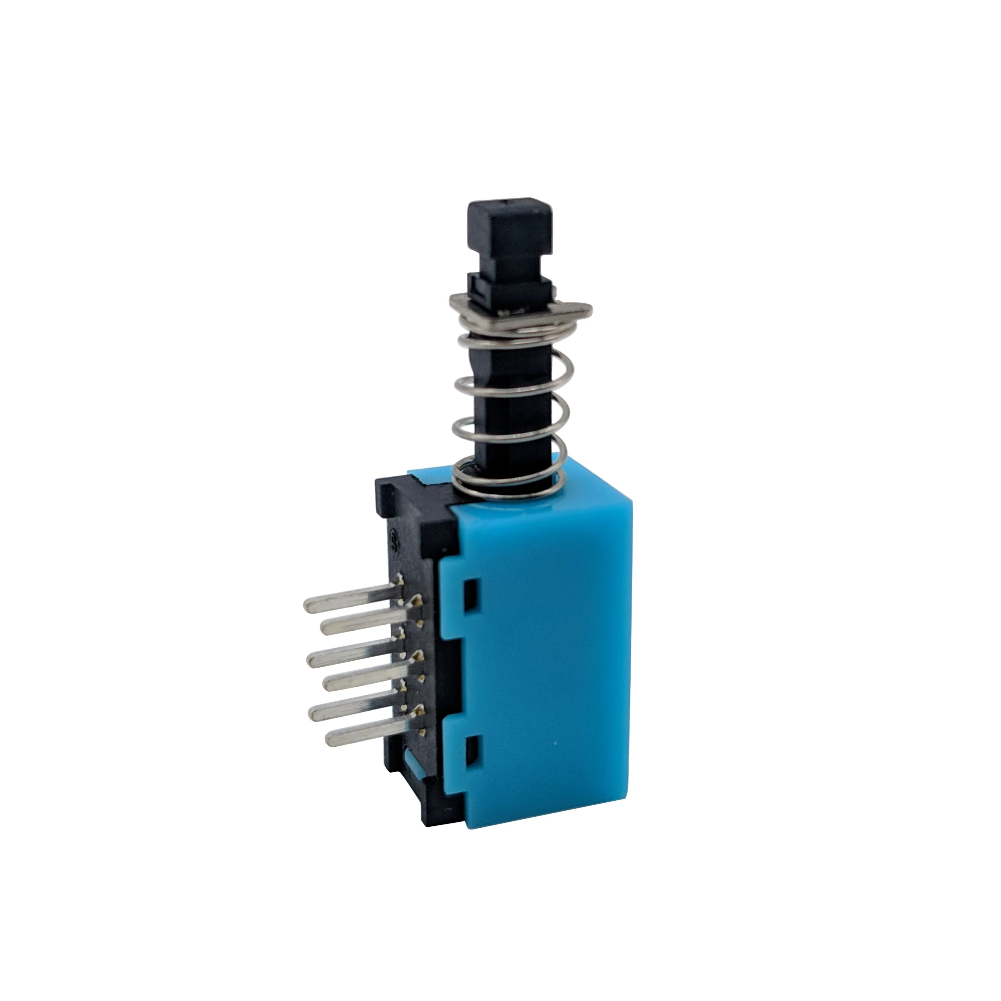 Quality 6 Pin ON OFF Blue Push Button Switch