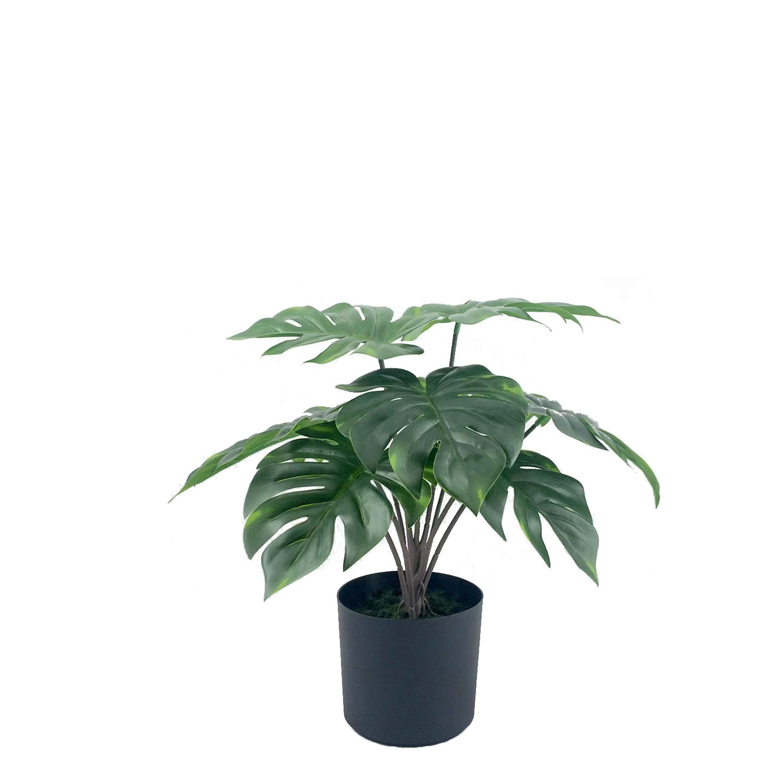 2022 Hot Sale High Quality Artificial Monstera Bonsai for Office Home Decoration Leaves Plants Plastic Artifical Plant Everyday