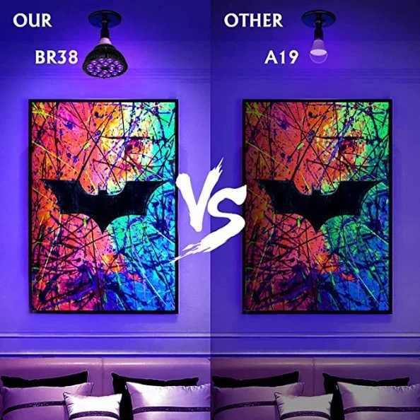 E26/27 18/54W UV Spectrum PAR38 LED Grow Light Bar lights Stage Disco Lights