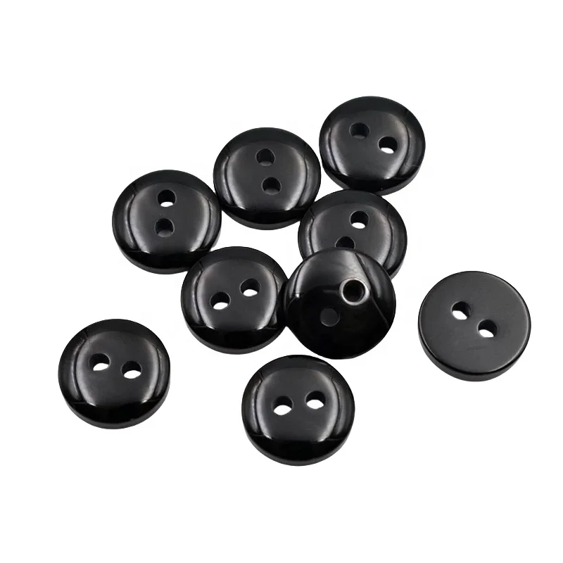 Factory Price Natural Botao Botones Plastic Shirt Button 2 Holes 4Holes 16L - 32L Custom size Recyclable Resin Buttons