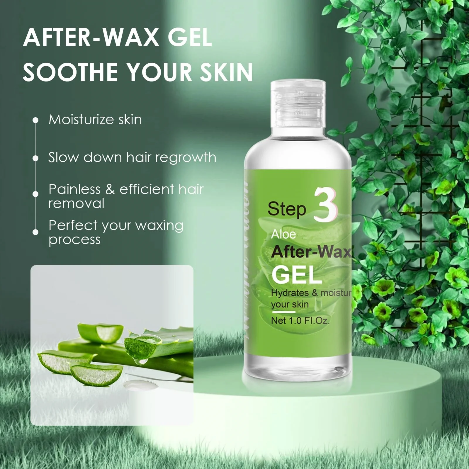 Pre-wax Soothing Lotion and After Wax Almond Oil Treatment For Hair Removal Wax Professional Aloe Gel After Wax Care Kit