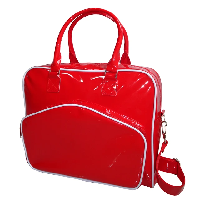 Блестящая Складная спортивная сумка из ПВХ в стиле ретро, сумки для боулинга на заказ