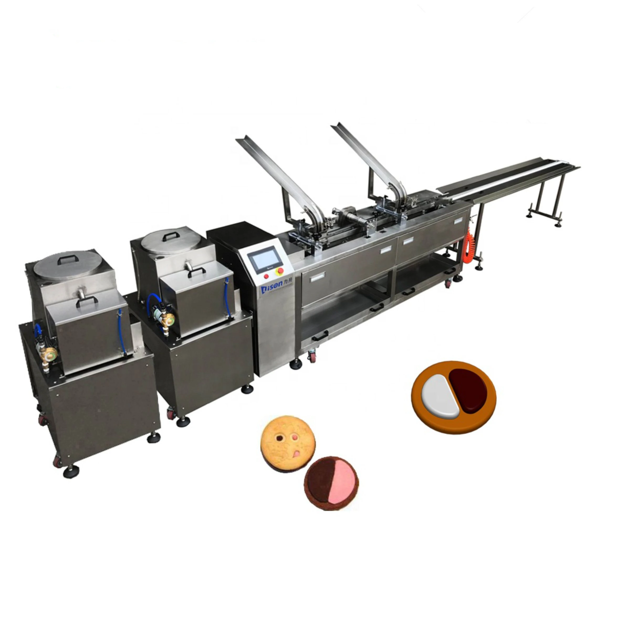 Good Price Single Lane Cookie Soda Biscuit Cream Filled Snack Machines for small business