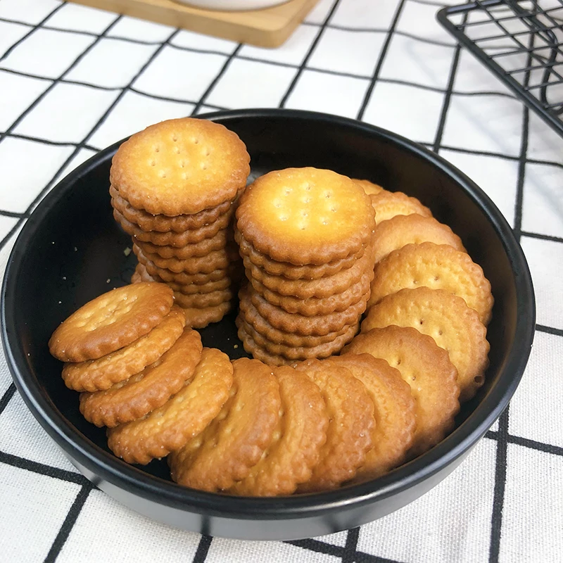 High Quality Manufacturer Healthy Crispy Japanese Style Round Biscuits Cookie Crackers For Leisure Snacks