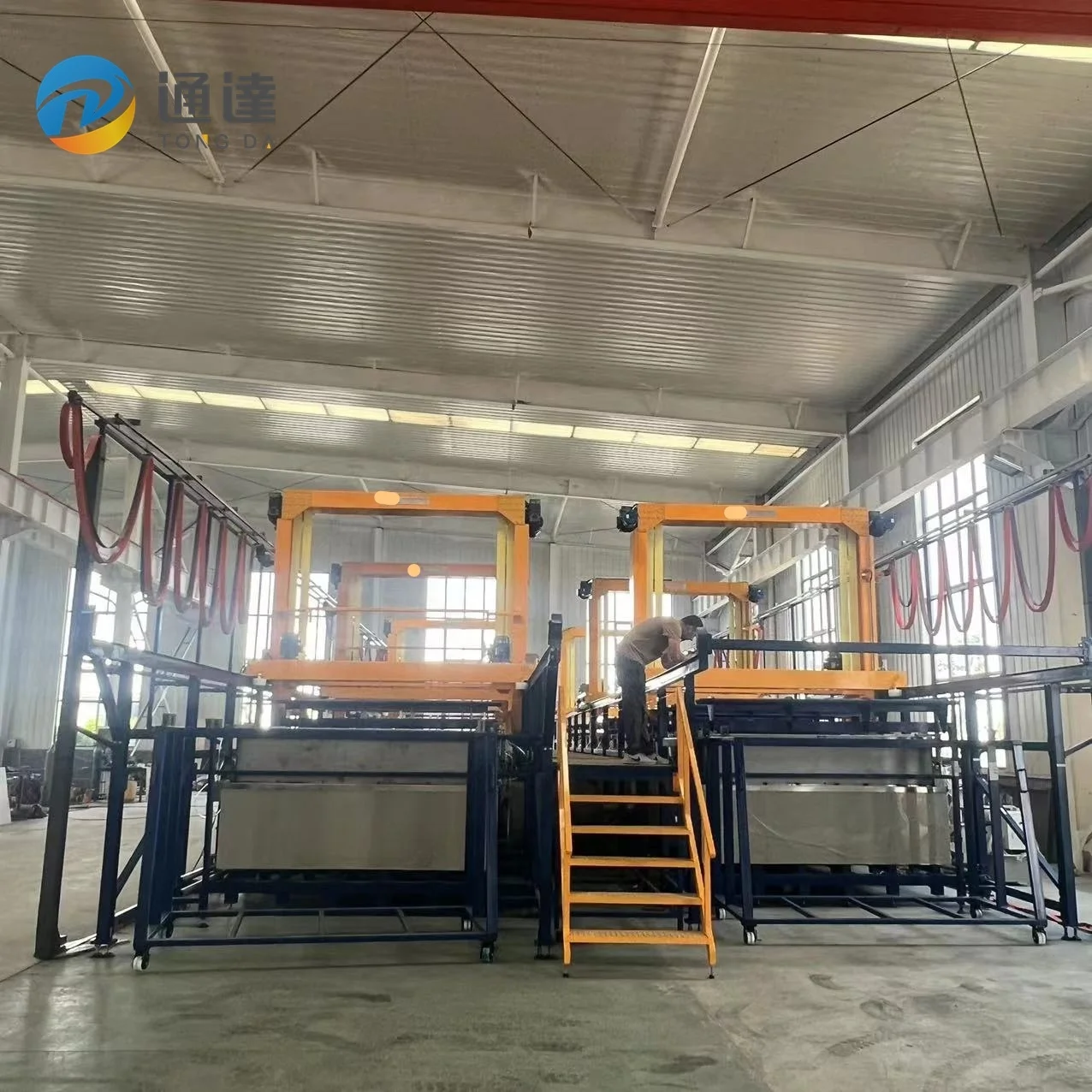 Tongda Automatic Automatic Barrel Zinc Electroplating Machine for Nails/nuts Electroplating Production Line