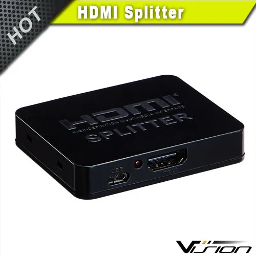 HDMI сплиттер Full HD 1080p видео переключатель 1x2 разделение 1 в 2 выход