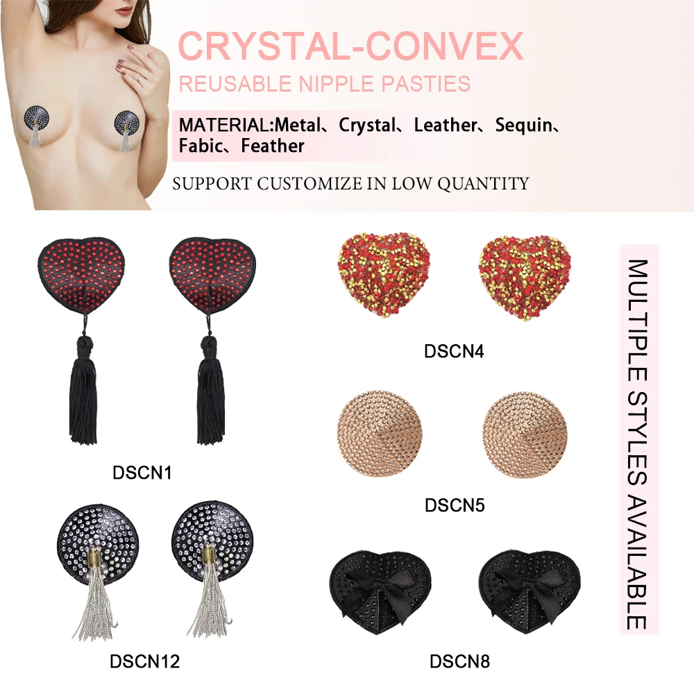 Medical Grade Adhesive Nipple Pasties Custom Intimate Sexy Nipple Pasties with Tassels