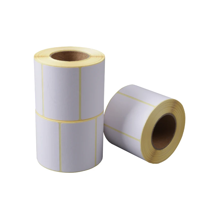 Custom Size Printing Direct Thermal Label Paper 58x40 Shipping Label Barcode Printing Thermal Transfer Color Label Rolls