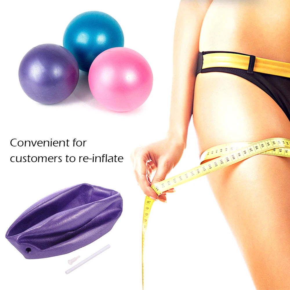 PVC customised color 25cm small pilates ball gym exercise fitness mini anti burst yoga
