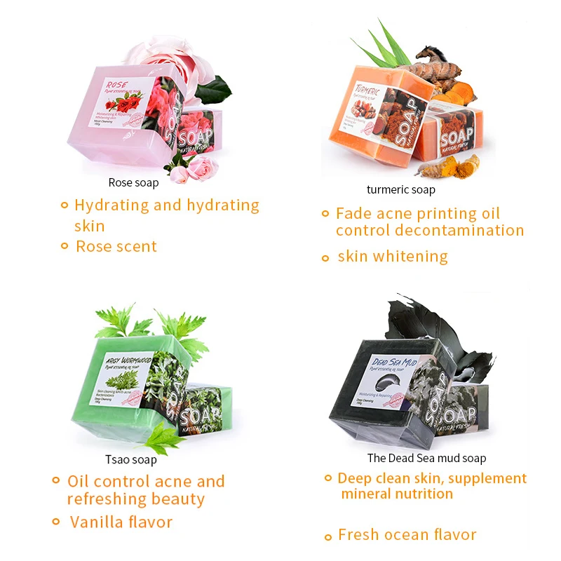 Brightening Lightening Bath Bleaching Body Face Whitening Shampoo Bar turmeric soap scrub