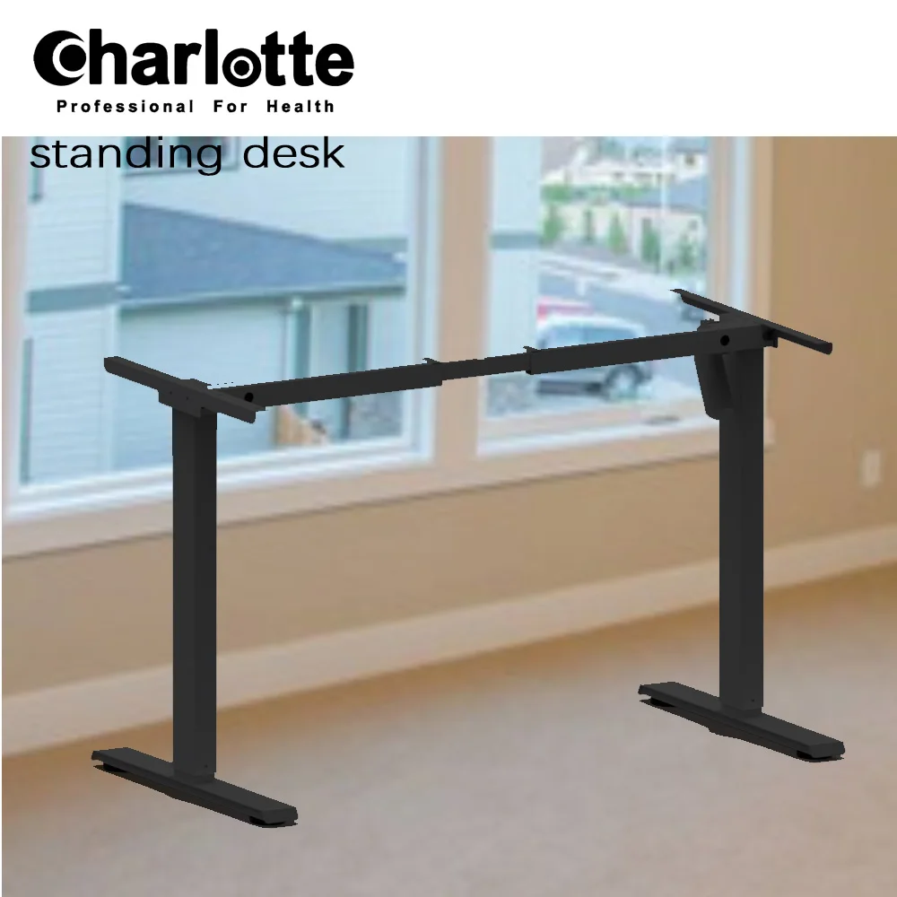 Single-Motor Adjustable Height Modern Metal Foldable and Extendable Standing Desk for Home Office Bedroom or Outdoor Use