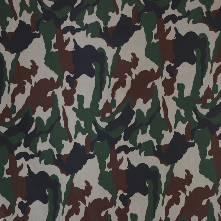 CVC 65/35 twill camo fabric for Nepal BT-285