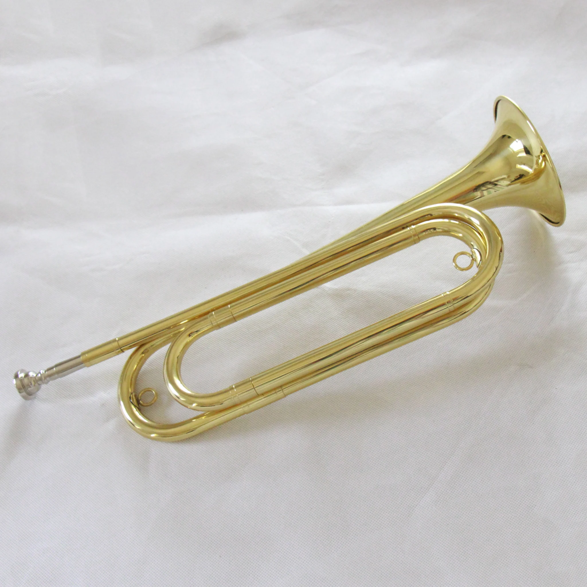 Handmade bugle trumpet good price Bb horn gold