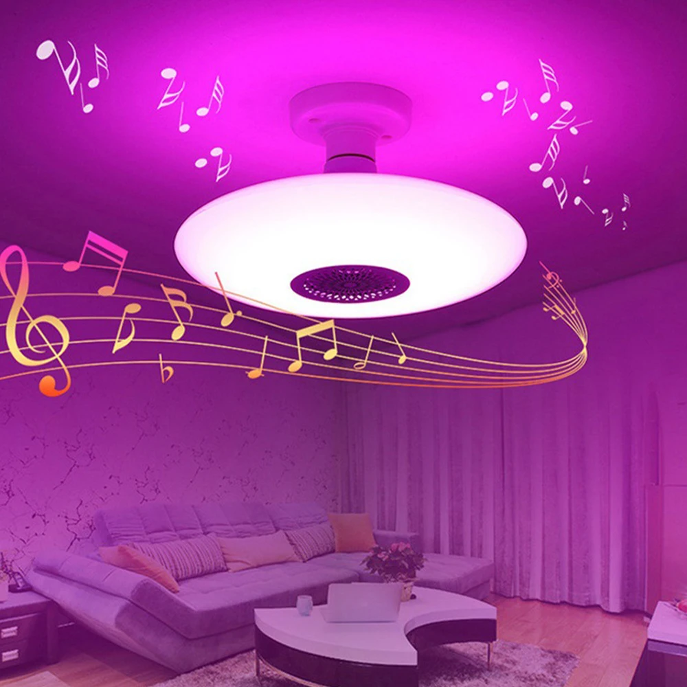 Intelligent WiFi Wireless Remote Control LED Music UFO Light RGB Colorful Changing Sound & Light for Living Room
