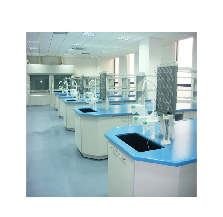 Hot Sale Lab Furniture Chemistry Lab Corner Bench Wall Lab Table