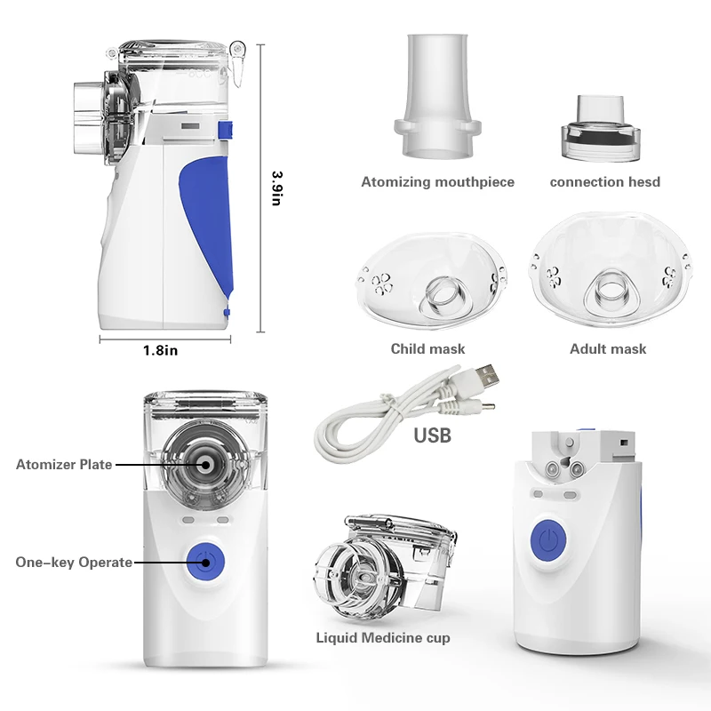Portable Handheld Mesh Nebulizer Personal Nebulizer Handheld Nebulizer Machine