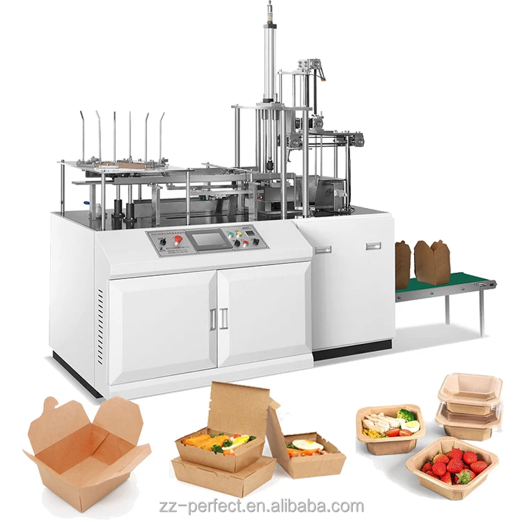 Automatic Disposable Noodle Salad Single Compartment Lunch Box Thermoforming Manufacturing Machine