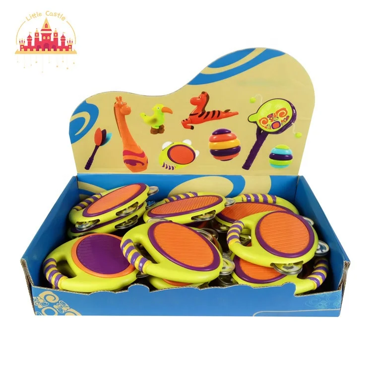 2023 Interesting Musical Instrument Colorful Plastic Tambourine Toy for Children SL07A027