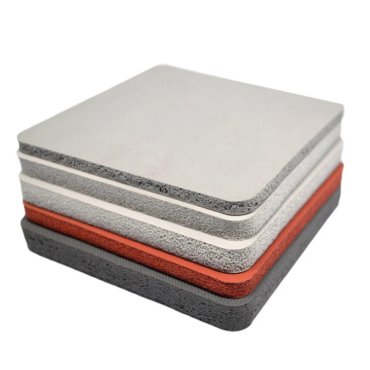 Customized color and size silicone foam rubber pad for heat press machine, silicone sponge