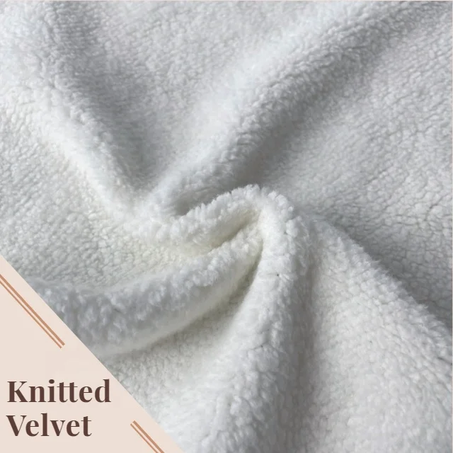 High Quality  Factory Custom 100% polyester knitted warm sherpa fleece fabric long pile plush fake fur Customized