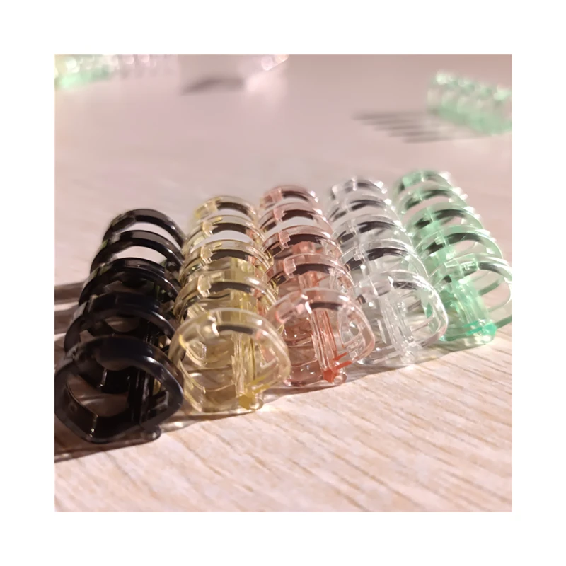 Transparency Reusable 5-holes Plastic Binding Strip Suitable for A4 B5 A5 Paper