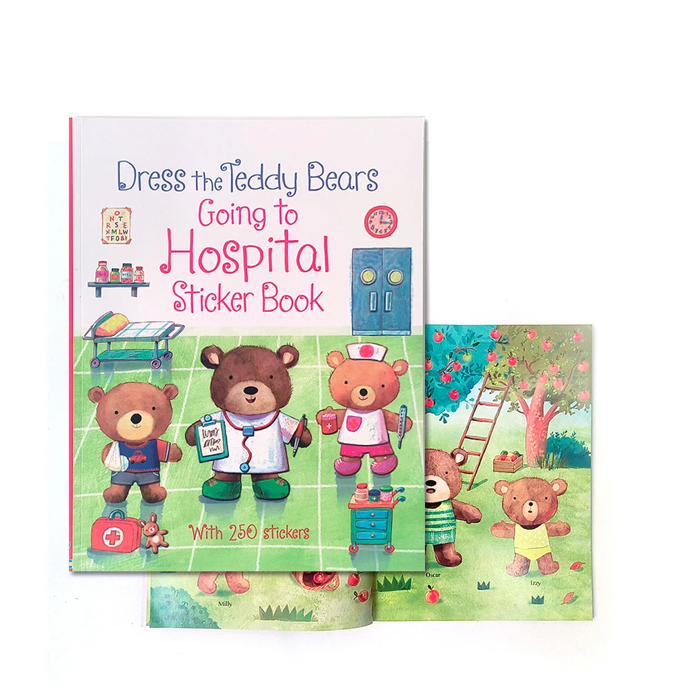 Best-selling kindergarten education toys kids book montessori Our World handmade sticker book picture book