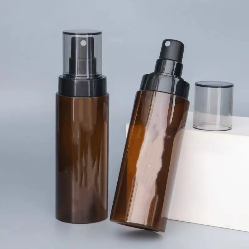 150ML amber empty plastic PET spray bottle alcohol spray bottle fine mist cosmetic water spray bottle