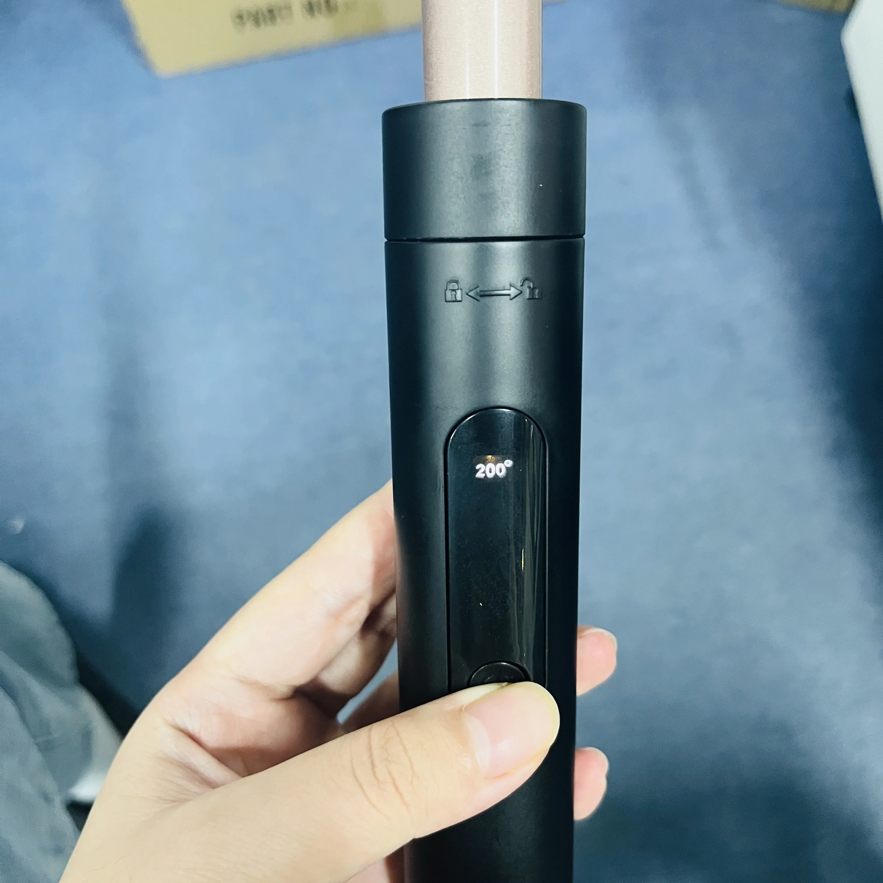 5 In 1 long barrel curling iron Professional Hair Curler Styling Tool with 3 Temp Heating Setting & Protective Glove