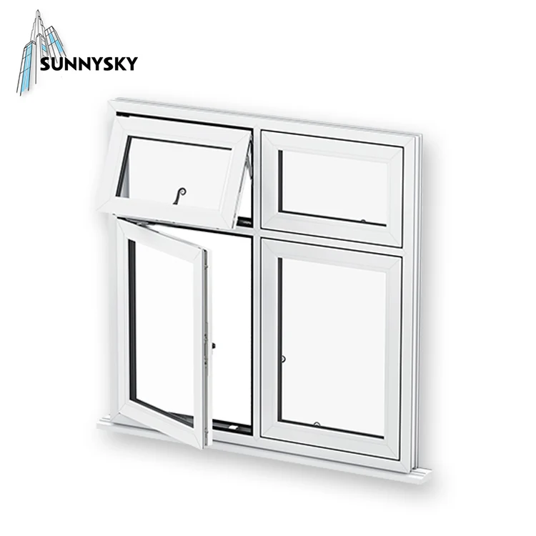 OEM service vinyl prices online 48x48 UPVC casement window as egress