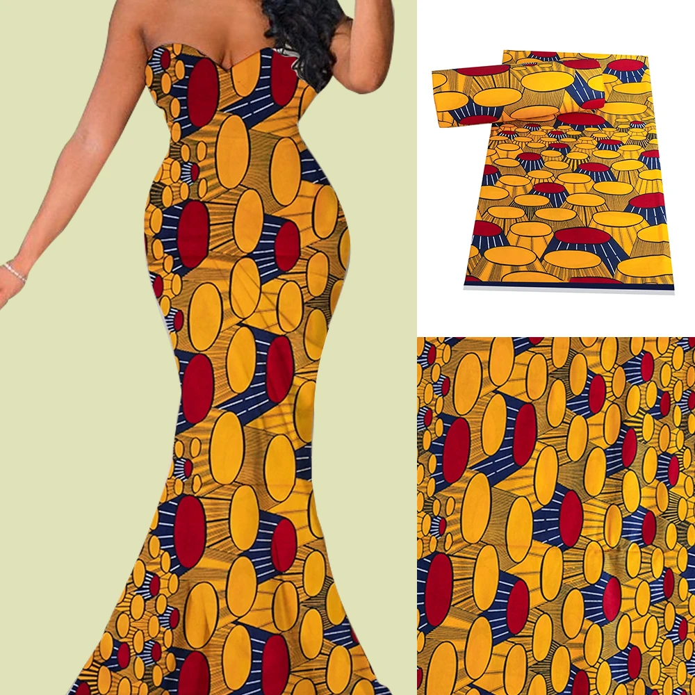 V1207 veritable guaranteed tissus printed real print africa wax ankara waxed cotton fabric