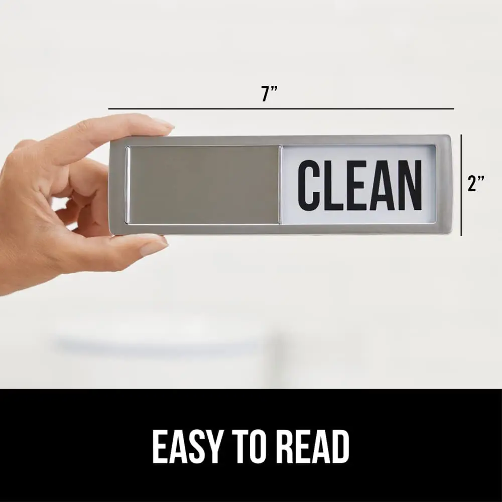 High Quality Acrylic Heavy Duty Shutter Slide Magnets Dishwasher Clean and Dirty Magnet Sign