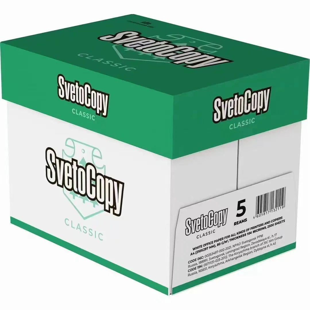 Excellent 80g A4 SvetoCopy Paper Working Paper For High Quality Photocopy Copy Paper