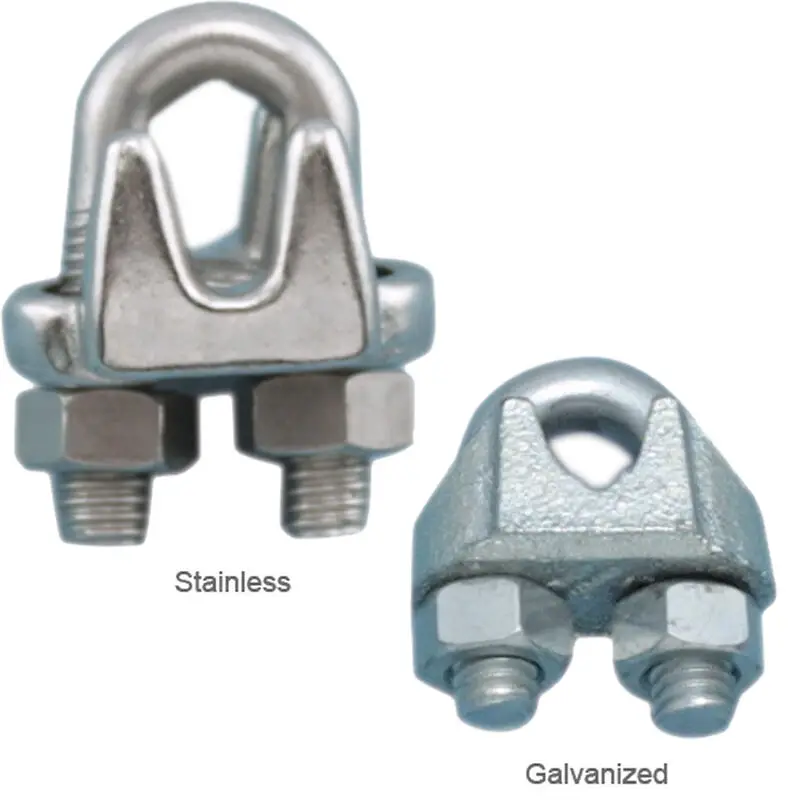 Adjustable galvanized steel wire rope clamp DIN741 carbon steel clip cable clamp assembly cable connecting clamp
