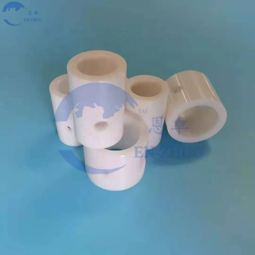 EZ-customized high temperature resistance industrial Zr02 zirconia 99% Alumina ceramic tube ceramic ring ceramic plunger/sleeve