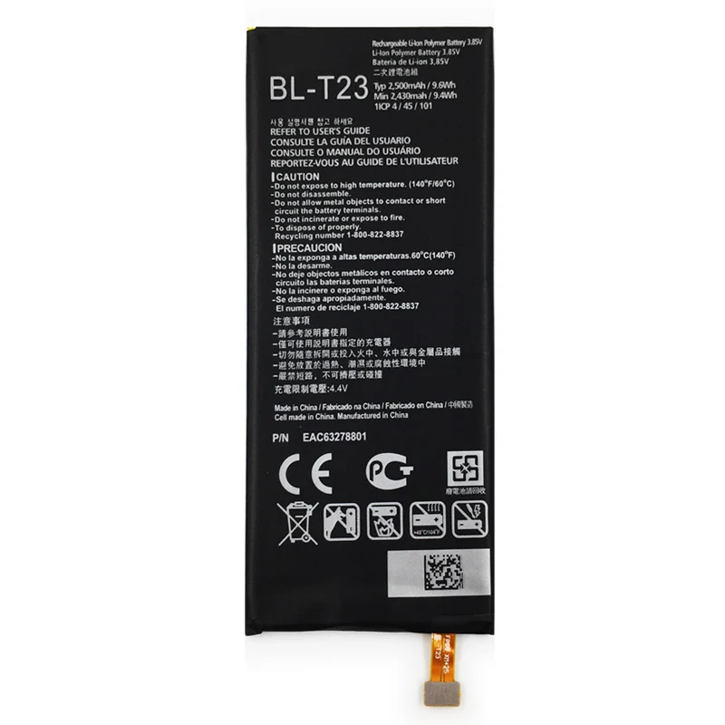 Rechargeable phone battery BL T23 For LG X-Cam X Cam K580 K580Y F690 K580DS 2430mAh cell battery