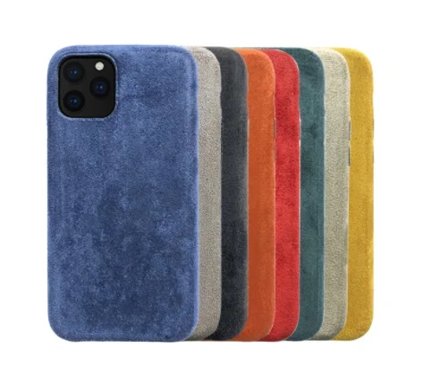 Winter Suede Plush Furry Mobile Phone Case For Apple Iphone 14 13 12 11 Pro Max Leather Cases