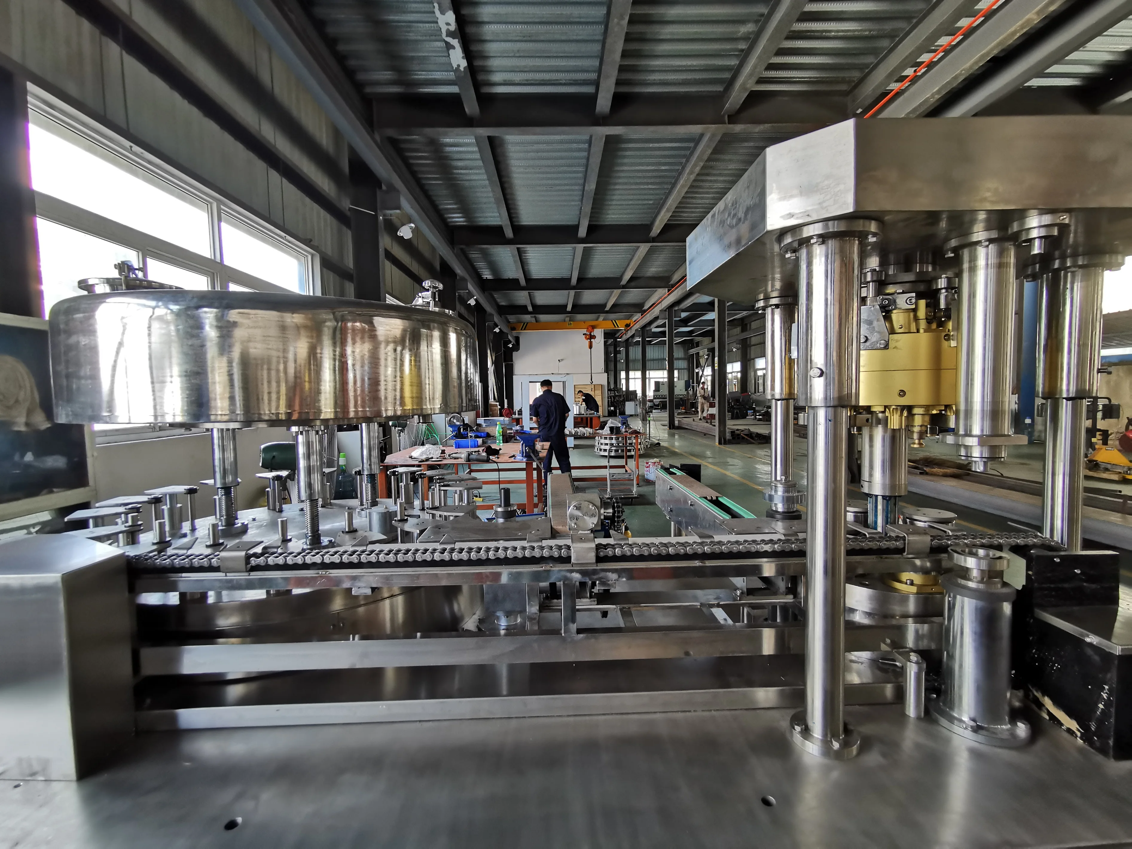 tomato paste sauce can filling and sealing packing machine