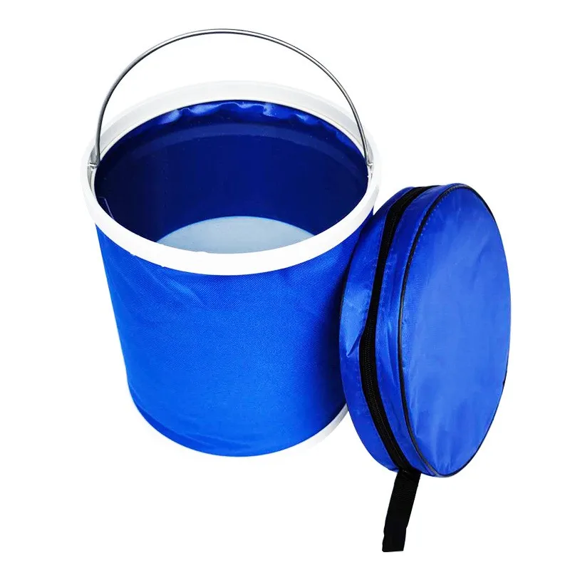 Multifunction Fishing Camping Travel Multipurpose  Portable foldable buckets cleaning folding bucket with Strong Handle